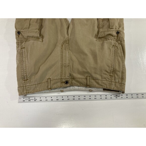 Flawed Levi’s Pants Men’s 38x36 Khaki Cargo Distressed Twill Straight Leg - Picture 13 of 16